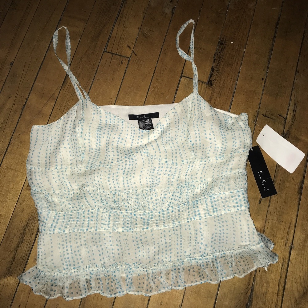 ECI New York Womens Size 12 Camisole‎ Green Sea Fever Nwt